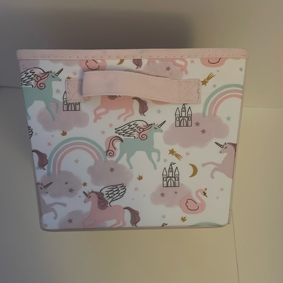 The Big One Kids Unicorn medium Storage Tote. 7.5” H, 10” W, 13” D. Set of 2 - Picture 9 of 17